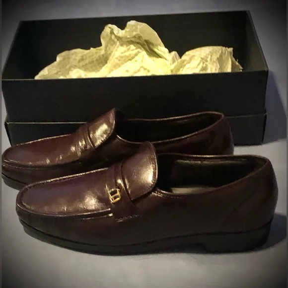NWT  RIVA from FLORSHEIM!A Slip-On Comfort Burgundy Men’s Loafer Dress Shoes Florsheim Riva Mens Burgundy Extra Extra Wide 5E Loafers  main image 4